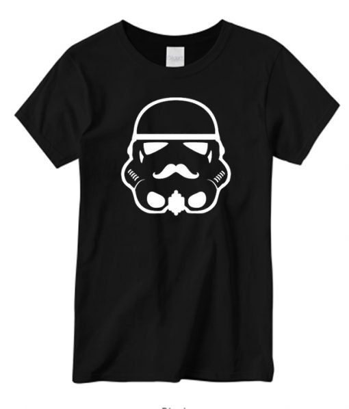 Mustache Stormtrooper graphic T-shirt