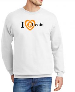 I love Bitcoin graphic Sweatshirt