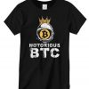 bitcoin with notorious crown btc graphic T-shirt