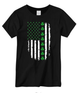 St Patrick's Day Irish American Flag New T-shirt