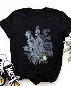 Purple Flower Graphic T-Shirt