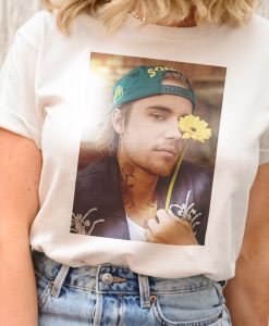 Justin Bieber Flower Tshirt