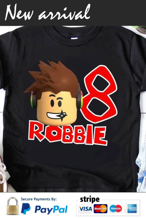 Roblox themed birthday t-shirt customize for any name and Age